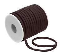 PATIKIL Corde Élastique Plate en Nylon, 20 Mètres 5 Mm Corde Élastique Spandex Tissu Fil pour Couture Vêtements Attaches À Cheveux Cordon DIY Artisanat, Marron