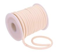 PATIKIL Corde Élastique Plate en Nylon, 21,87 Yard 5 mm Corde Élastique Spandex Fil pour Couture Vêtements Attaches À Cheveux Cordon DIY Artisanat, Couleur Chair