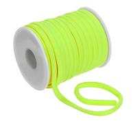 PATIKIL Corde Élastique Plate en Nylon, 21.87 Yard 5 mm Corde Élastique Spandex Fil pour Couture Vêtements Attaches À Cheveux Cordon Bricolage Artisanat, Jaune Fluorescent