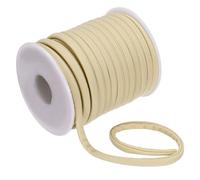 PATIKIL Corde Élastique Plate en Nylon, 21.87 Yard 5 mm Corde Élastique Spandex Tissu Ficelle pour Coudre Vêtements Attaches à Cheveux Cordon DIY Artisanat, Blanc