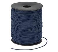 PATIKIL Corde Élastique pour Bracelets 109 Yards / 100m, Fil Élastique 1.5mm pour Création de Bijoux, Colliers, Perles et Bricolage DIY, Bleu Foncé