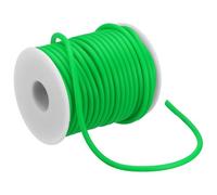 PATIKIL Corde en Caoutchouc de Tube Creux 16 Yards 4mm, Corde en Tube de Caoutchouc PVC 2mm Trou avec Bobine en Plastique pour Tricotage Perles Bricolage, Vert