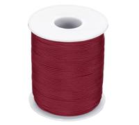 PATIKIL Corde en Nylon 1mm x 109 Yards, Fil en Nylon Tressé pour Bracelets Noeuds Chinois pour Fabrication De Bijoux Colliers Chimes À Vent, Rouge Foncé