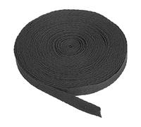 PATIKIL Coton Sergé Ruban 3/8 Pouce 10Yards Coton Ruban Liaison Biais Ruban Chevron Ruban pour Couture Liaison Cadeau Enveloppe Artisanat Bricolage Noir