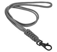 PATIKIL Cou Longe, Badge Lanières Long Sangle ID Carte Support Porte-clés pour Badge Détenteurs, Gris