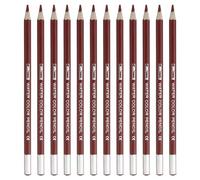 PATIKIL Crayon Aquarelle, 12Pcs Crayons Solubles Dans l'Eau pour Mélanger, Colorier, Dessiner, Peindre, Marron