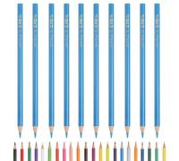 PATIKIL Crayons De Couleur, Crayons De Dessin Bleu Ciel Avec Mines À Base D'Huile Fournitures De Scrapbook Artistique Pour Livres Artistes Débutants Dessin Esquisse, 10 Pcs