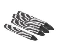 PATIKIL Crayons de Marquage du Bois, Lot de 6 Crayons Marqueurs de Pneus en Cire Hexagonale de 4"x0.55" Noirs