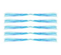 PATIKIL Crystal Flash Fly Fishing Line Fly Tying Material, 5Pcs 150 Strands Holographic Tinsel Dry Flies Decorating Accessories for Making Fishing Hook Lure Flies, Sky Blue