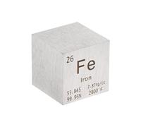 PATIKIL Cube de Fer Métal Élément Haute Densité Bloc de Magnésium Périodique Pure pour Collections d'Éléments Expérience Scientifique en Laboratoire pour Enseignants, 25,4 mm