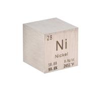 PATIKIL Cube de Nickel Métal Élément Haute Densité Bloc de Magnésium Périodique Pure pour Collections d'Éléments Expérience Scientifique en Laboratoire pour Enseignants, 25,4 mm