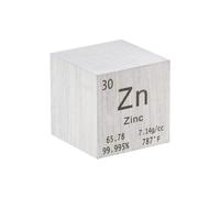 PATIKIL Cube de Zinc Métal Élément Haute Densité Bloc de Magnésium Périodique Pure pour Collections d'Éléments Expérience Scientifique en Laboratoire pour Enseignants, 25,4 mm