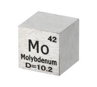 PATIKIL Cube molybdène, Cube 10mm en Mo - Cube haute densité Élément unique Cube métallique Collection la table périodique éléments Expériences en laboratoire Cours scientifiques