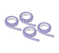 PATIKIL Dentelle Ruban Auto-adhésif Dentelle Film, 4 Rouleaux Coton Masquage Autocollant pour Détail Accent Mur orner Art, Violet