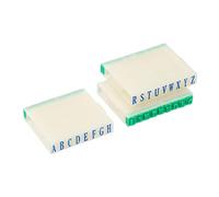 PATIKIL Détachable Lettre Timbres, 2 Ensemble Caractère A-Z Alphabet Timbre Combination Ensemble Tampon Initial Timbre Font Dimension 5 pour Classe Scrapbooking