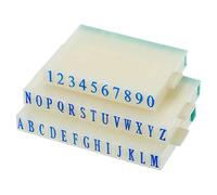 PATIKIL Détachable Numéro Lettre Tampon 9+26 Numérique 0-9 Alphabet A-Z | Plastique Dimension Caractères Chiffres 5 Combination Ensemble pour Carte Scrapbook Enseignement