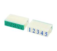 PATIKIL Détachable Numéro Tampon, Plastique 9 Chiffres Dimension Caractères 2 Numérique 0-9 Combination Ensemble pour Carte Scrapbook Enseignement