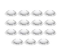 PATIKIL Diamètre 32mm Lentille Plate Convexe,15 Pcs Hauteur 8mm PMMA Acrylique LED Optique Lentille Convexe Condenseur Avec Bord Pour Lampe Torche Voiture Vélo Phare Projecteur,Transparent
