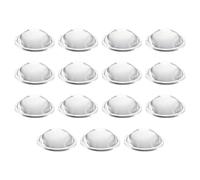 PATIKIL Diamètre 36mm Lentille Convexe Plate, 15 Pcs Hauteur 12.5mm PMMA Acrylique LED Lentille Optique Convexe Condenseur Avec Bord Pour Voiture Vélo Phare Projecteur, Transparent