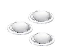 PATIKIL Diamètre 42mm Lentille Plate Convexe,3 Pcs Hauteur 14mm PMMA Acrylique LED Optique Convexe Condenseur Lentille Avec Bord Pour Lampe Torche Voiture Vélo Phare Projecteur,Transparent