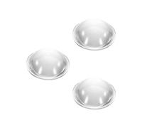 PATIKIL Diamètre 52mm Lentille Convexe Plate, 3 Pcs Hauteur 22mm Lentille Optique Convexe Condenseur LED en Acrylique avec Bord pour Phare de Voiture Vélo Projecteur, Transparent