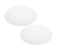 PATIKIL Diffuseur d'Abat-Jour, 2 Pièces de 9,5" de Diamètre avec Un Trou Central de 3/8" Diffuseur Rond de 2 mm d'Épaisseur, Suspensions Lumineuses Aux Ouvertures de 10-12", Blanc Givré