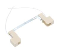 PATIKIL Douille R7S de 118 mm, 1 Pack de Support de Lampe en Céramique pour Ampoule Halogène avec Connecteur de Conversion de Base à Double Extrémité et Câble, Multicolore Blanc