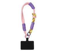 PATIKIL Dragonne de téléphone universelle pour téléphone portable - Dragonne de poignet antivol avec languette d'attache, Rose, violet, jaune, 6.3 inch