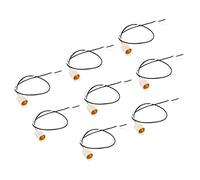PATIKIL E12 luminaire luminaire Prise, 8 Paquet Bougie Chandelier à Prise Visser Ampoule à Base luminaire Support avec 11.8" Fil Plombs, Blanc
