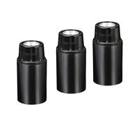 PATIKIL E14 Ampoule Support Lumière Prise, 3 Paquet Filetage LED Ampoule Lampe Support pour Pendant Lumières, Noir