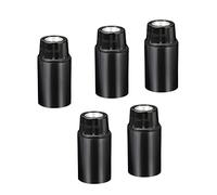 PATIKIL E14 Ampoule Support Lumière Prise, 5 Paquet Filetage LED Ampoule Lampe Support pour Pendant Lumières, Noir