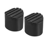 PATIKIL Échelle Non Glissante Pieds 2.5"/64mm, 2pcs Caoutchouc Rond Pied Protection Tapis Coussin Remplacement pour Télescopique Pliable Rallonge Échelle Protection, Noir