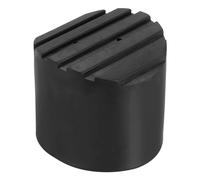 PATIKIL Échelle Non Glissante Pieds 3.4"/85mm, 1pcs Caoutchouc Rond Pied Protection Tapis Coussin Remplacement pour Télescopique Pliable Rallonge Échelle Protection, Noir