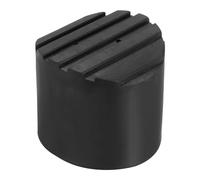 PATIKIL Échelle Non Glissante Pieds 3"/76mm, 1pcs Caoutchouc Rond Pied Protection Tapis Coussin Remplacement pour Télescopique Pliable Rallonge Échelle Protection, Noir