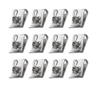 PATIKIL Écrou à clip de style U 12 pièces M4-0.7 Écrou extrudé régulier en forme de U Ferrure d'écrous en acier inoxydable pour voitures métalliques et motos Argenté