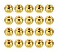 PATIKIL Écrou Borgne M3 x 9mm Sphérique 20 Pcs Cache Boulon Boule en Acier pour Trou Borgne, Poignée, Écrou, Décoration pour Meubles, Lampe ou Projet de Bricolage, Électrophorèse Dorée