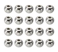PATIKIL Écrou Borgne M3x0.5mm Sphérique 30 Pcs Cache Boulon Boule en Acier au Carbone pour Trou Borgne, Poignée, Écrou, Décoration pour Meubles, Lampe ou Projet de Bricolage, Argenté