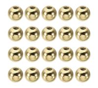 PATIKIL Écrou Borgne M3x0.5mm Sphérique 30 Pcs Cache Boulon Boule en Acier au Carbone pour Trou Borgne, Poignée, Décoration pour Meubles, Lampe ou Projet de Bricolage, Couleur Cuivre