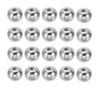 PATIKIL Écrou Borgne M4 x 12mm Sphérique 30 Pcs Cache Boulon Boule en Acier pour Trou Borgne, Poignée, Écrou, Décoration pour Meubles, Lampe ou Projet de Bricolage, Argenté