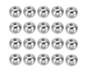 PATIKIL Écrou Borgne M4 x 12mm Sphérique 30 Pcs Cache Boulon Boule en Acier pour Trou Borgne, Poignée, Écrou, Décoration pour Meubles, Lampe ou Projet de Bricolage, Argenté