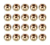PATIKIL Écrou Borgne M4 x 9mm Sphérique 30 Pcs Cache Boulon Boule en Acier pour Trou Borgne, Poignée, Écrou, Décoration pour Meubles, Lampe ou Projet de Bricolage, Doré