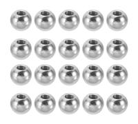 PATIKIL Écrou Borgne M4 x 9mm Sphérique 30 Pcs Cache Boulon Boule en Acier pour Trou Borgne, Poignée, Écrou, Décoration pour Meubles, Lampe ou Projet de Bricolage, Argenté