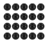 PATIKIL Écrou Borgne M4 x 9mm Sphérique 30 Pcs Cache Boulon Boule en Acier pour Trou Borgne, Poignée, Écrou, Décoration pour Meubles, Lampe ou Projet de Bricolage, Noir
