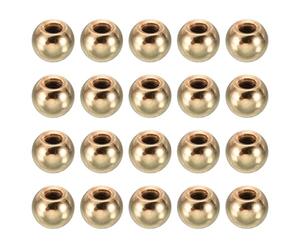 PATIKIL Écrou Borgne M4 x 9mm Sphérique 30 Pcs Cache Boulon Boule en Acier pour Trou Borgne, Poignée, Écrou, Décoration pour Meubles, Lampe ou Projet de Bricolage, Doré