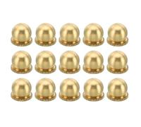PATIKIL Écrou Borgne M4x11x11mm, 15 Pcs Écrou à Capuchon Vis Bouton Cache Boulon, Filetage Femelle, Moleté, Quincaillerie Décorative, Luminaires