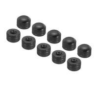 PATIKIL Écrou Borgne M4x9x11, 50 Pcs Écrou à Capuchon Vis Bouton Cache Boulon Filetage Femelle, Moleté, Quincaillerie Décorative, Luminaires, Noir