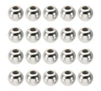 PATIKIL Écrou Borgne M5x0.8mm Sphérique 30 Pcs Cache Boulon Boule en Acier au Carbone pour Trou Borgne, Poignée, Écrou, Décoration pour Meubles, Lampe ou Projet de Bricolage, Argenté