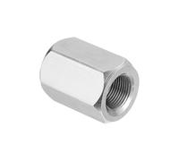 PATIKIL Écrous De Raccordement Hexagonaux En Acier Inoxydable 304 M14 X 1 Pas, Longueur 30mm / 1.2" Filetage Complet Connecteur De Tige Filetée Fixations, Ton Argenté