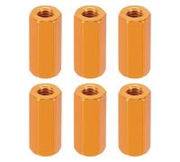 PATIKIL Ecrous Hexagonaux M3, 6Pcs Entretoises Filetées M3 en Aluminium de 12mm L, Écrou Femelle en Métal pour Vis M3, Boulons, Voitures RC, Drones, Cartes Mères, Couleur Dorée