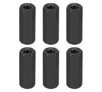 PATIKIL Ecrous Hexagonaux M3, 6Pcs Entretoises Filetées M3 en Aluminium de 15mm de Longueur, Écrou Femelle en Métal pour Vis M3, Boulons, Voitures RC, Drones, Cartes Mères, Noir